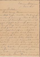 Letter from Clarence Williams to Gretchen Williams, November 1, 1945