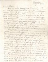 Letter from Clarence Williams to Gretchen Williams, April 16, 1945