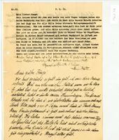 Letter from Curt and Regina Schönwald to Henry Wald, September 7, 1939