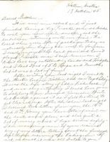 Letter from Clarence Williams to Gretchen Williams, October 18, 1945