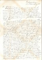 Letter from Clarence Williams to Gretchen Williams, February 14, 1945