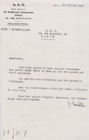 Letter from SER Paris to OSE Paris about location of Beate and Susie Stern, July 12, 1945