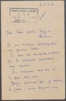 Letter from Suzanne Bardon to Beate and Susie Stern, February 2, 1945