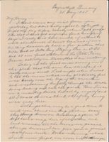 Letter from Clarence Williams to Gretchen Williams, May 25, 1945