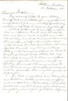 Letter from Clarence Williams to Gretchen Williams, October 12, 1945