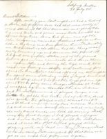 Letter from Clarence Williams to Gretchen Williams, July 29, 1945