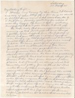 Letter from Clarence Williams to Gretchen Williams, March 24, 1945
