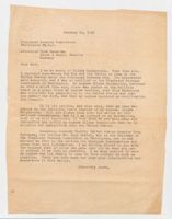 Letter from Alex Bernstein to Funk Kasserne, January 19, 1949