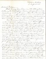 Letter from Clarence Williams to Gretchen Williams, August 3, 1945