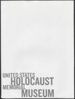 United States Holocaust Memorial Museum Artifact Request