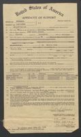 Albert Speier's Affidavit of Support for Alfred Speier Family