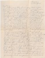 Letter from Clarence Williams to Gretchen Williams, March 27, 1945