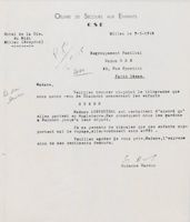 Letter from Suzanne Bardon to OSE Paris, March 9, 1945