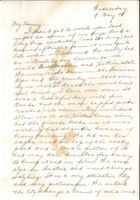 Letter from Clarence Williams to Gretchen Williams, May 9, 1945