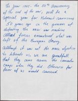 Irving Shapiro's 50th Anniversary Speech Draft