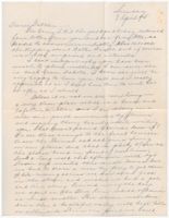 Letter from Clarence Williams to Gretchen Williams, April 8, 1945