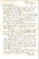 Letter from Clarence Williams to Gretchen Williams, January 10, 1945
