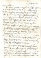 Letter from Clarence Williams to Gretchen Williams, January 12, 1945