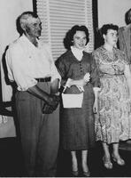 Bea Karp (Bea Pappenheimer) Receiving Citizenship