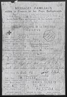 Message from Markus Stern to Adolf Stern, September 3, 1942