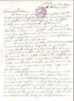 Letter from Clarence Williams to Gretchen Williams, October 5, 1945