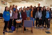 Bea Karp with Students
