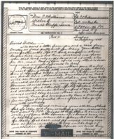Letter from Clarence Williams to Gretchen Williams, February 20, 1945