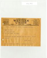 Telegram from Henry Wald to Henry M. Cohn, October 30, 1941