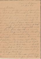 Letter from Clarence Williams to Gretchen Williams, October 29, 1945