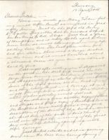 Letter from Clarence Williams to Gretchen Williams, April 12, 1945