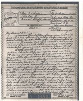 Letter from Clarence Williams to Gretchen Williams, February 23, 1945