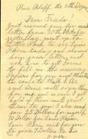 Letter from Francis Silbernagel to Frida Rhein, December 3