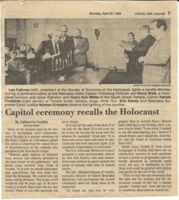 Capitol ceremony recalls the Holocaust