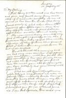 Letter from Clarence Williams to Gretchen Williams, January 14, 1945