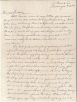 Letter from Clarence Williams to Gretchen Williams, March 16, 1945