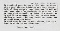 Letter from OSE Paris to Siegfried Gottlieb, April 13, 1945