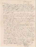 Letter from Clarence Williams to Gretchen Williams, January 4, 1945
