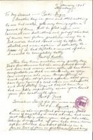 Letter from Clarence Williams to Gretchen Williams, January 11, 1945