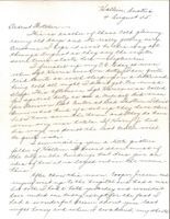 Letter from Clarence Williams to Gretchen Williams, August 4, 1945