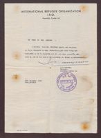 Certification of Employment for Ignaz Grossman