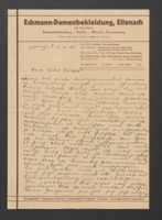 Letter from Renate and Alwin Eckmann to Gerhard Eckmann, December 2, 1938