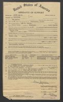 Sam Speier's Affidavit of Support for Alfred Speier Family