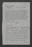 Letter from Theodor and Herbert Falkenstein to Albert and Käte Speier, August 31, 1944