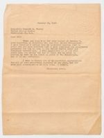 Letter from Alex Bernstein to Kenneth S. Wherry, January 19, 1949