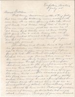 Letter from Clarence Williams to Gretchen Williams, July 3, 1945