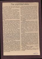 The unprinted story, March 6, 1987