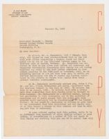Letter from J. Jay Marx to Kenneth S. Wherry, January 26, 1948