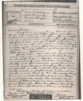 Letter from Clarence Williams to Gretchen Williams, March 21, 1945