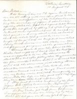 Letter from Clarence Williams to Gretchen Williams, August 10, 1945