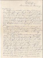Letter from Clarence Williams to Gretchen Williams, March 25, 1945